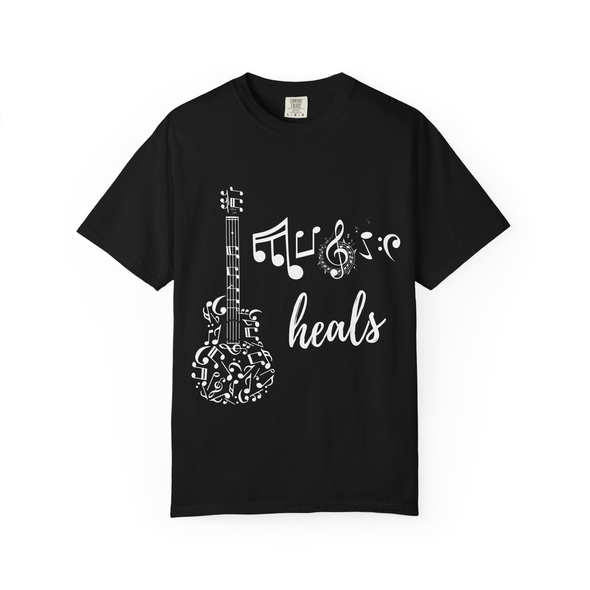 "Music Heals" Graphic Tee - White