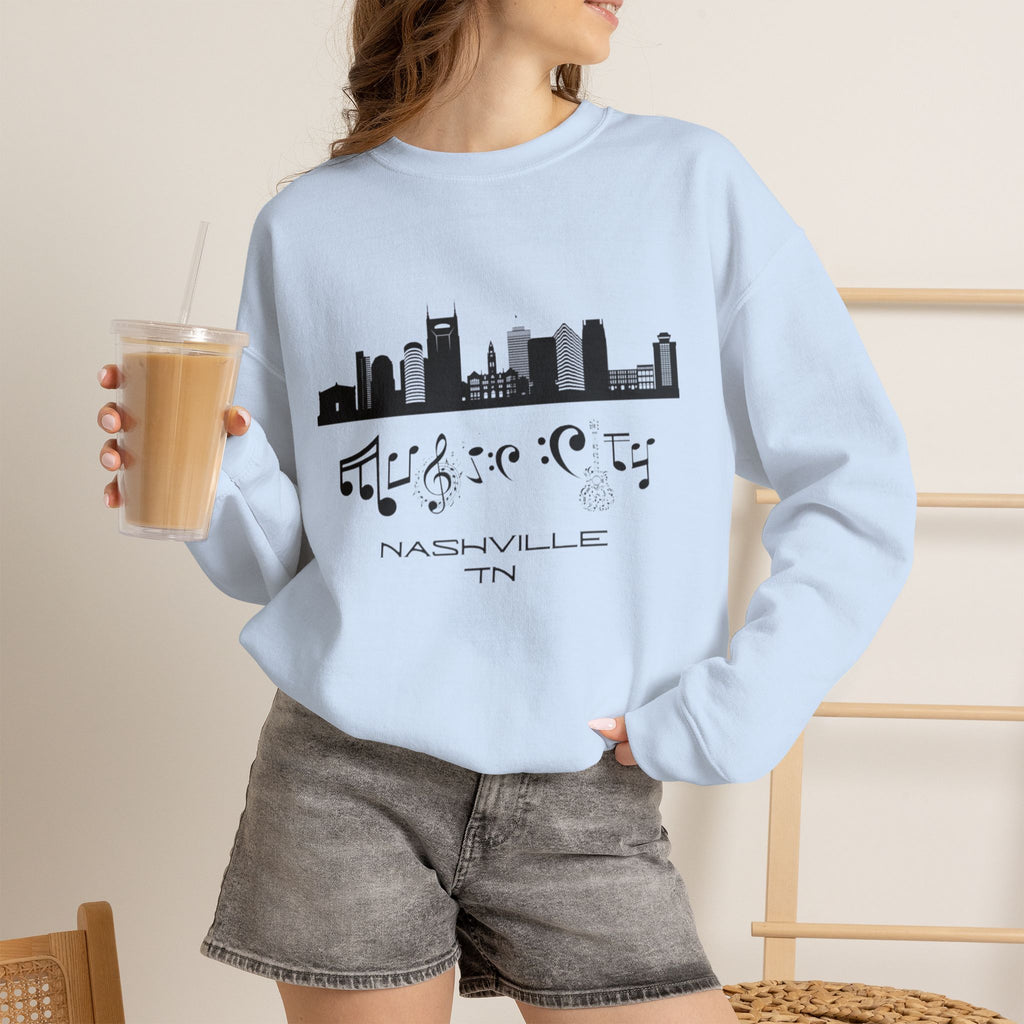"Music City© Skyline" Embroidered Sweatshirt