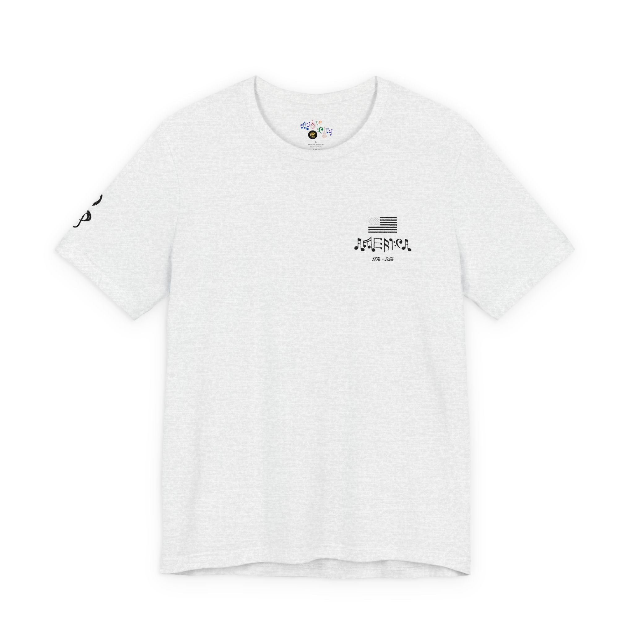   "Stars & Stitch" Embroidered American Flag Tee