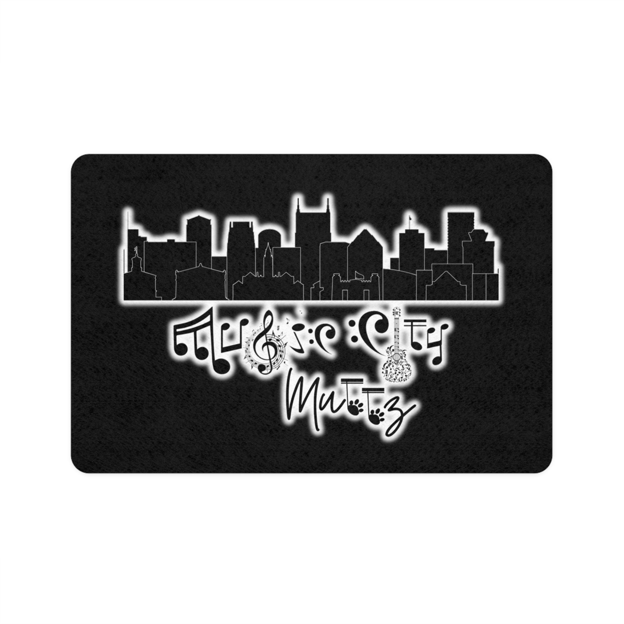 "Music City© Muttz" Non-Slip Pet Food Mat
