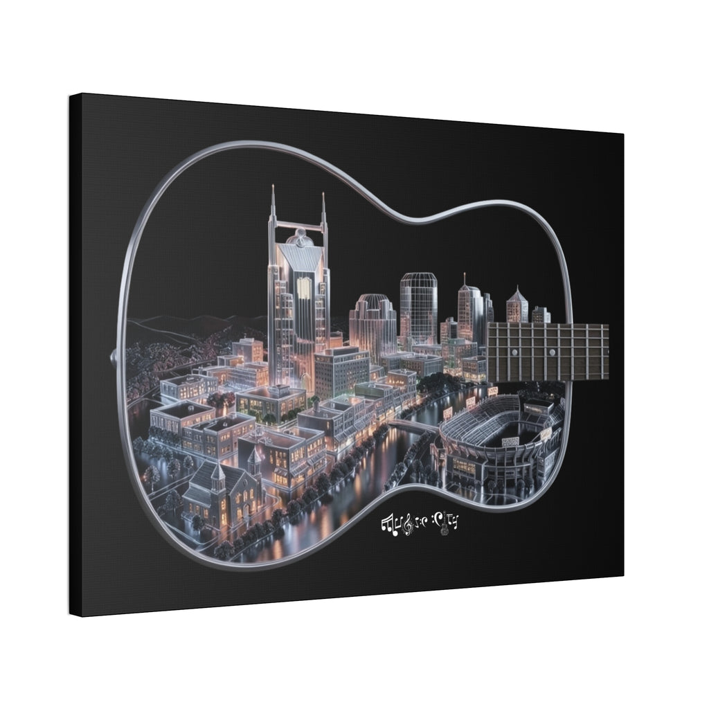 Music Cityscape Acoustic Wall Art