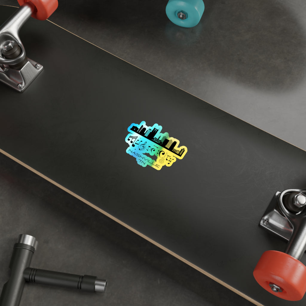 "Music City©" Skyline Holographic Sticker