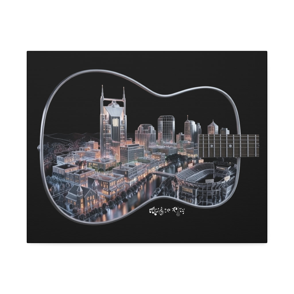 Music Cityscape Acoustic Wall Art