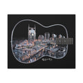 Music Cityscape Acoustic Wall Art
