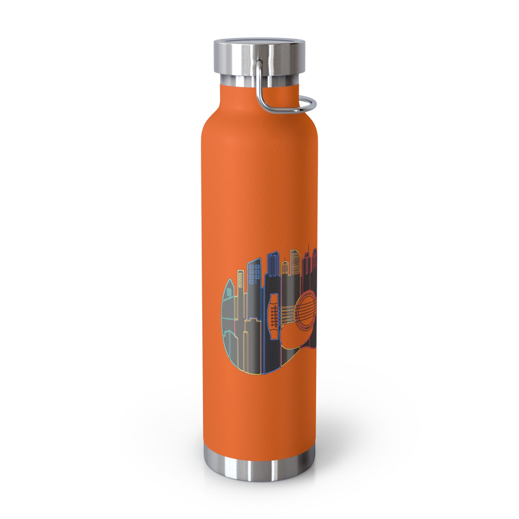 Artistic Music City Skyline Guitar Vacuum-Insulated Bottle