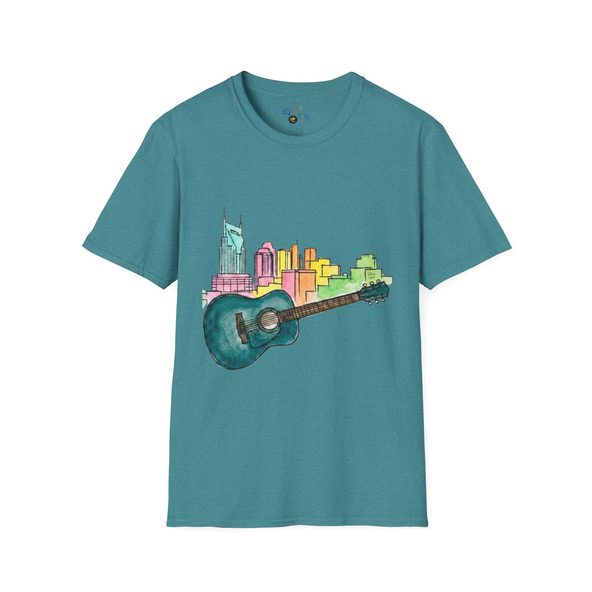 Watercolor MusicCityscape UnisexTee