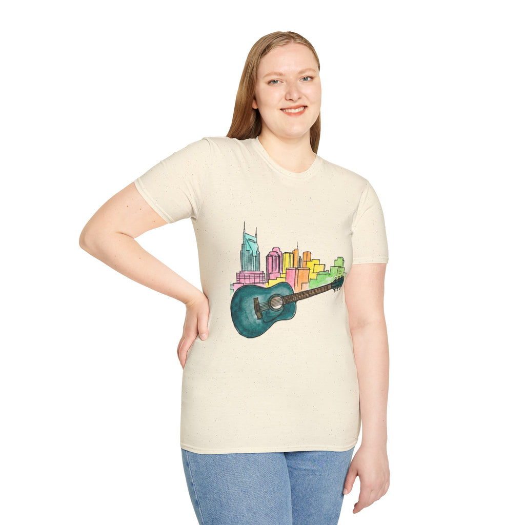 Watercolor MusicCityscape UnisexTee