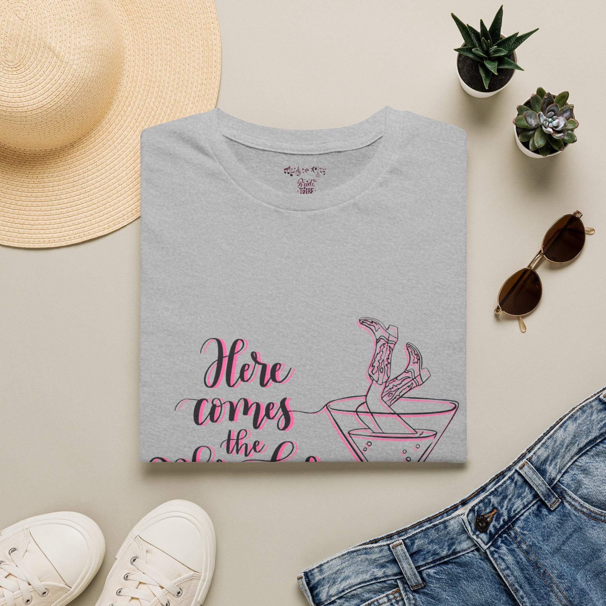 "Music City Bride Tribe: Here Comes the Bride" Tee — Bachelorette Bridal Party Tee