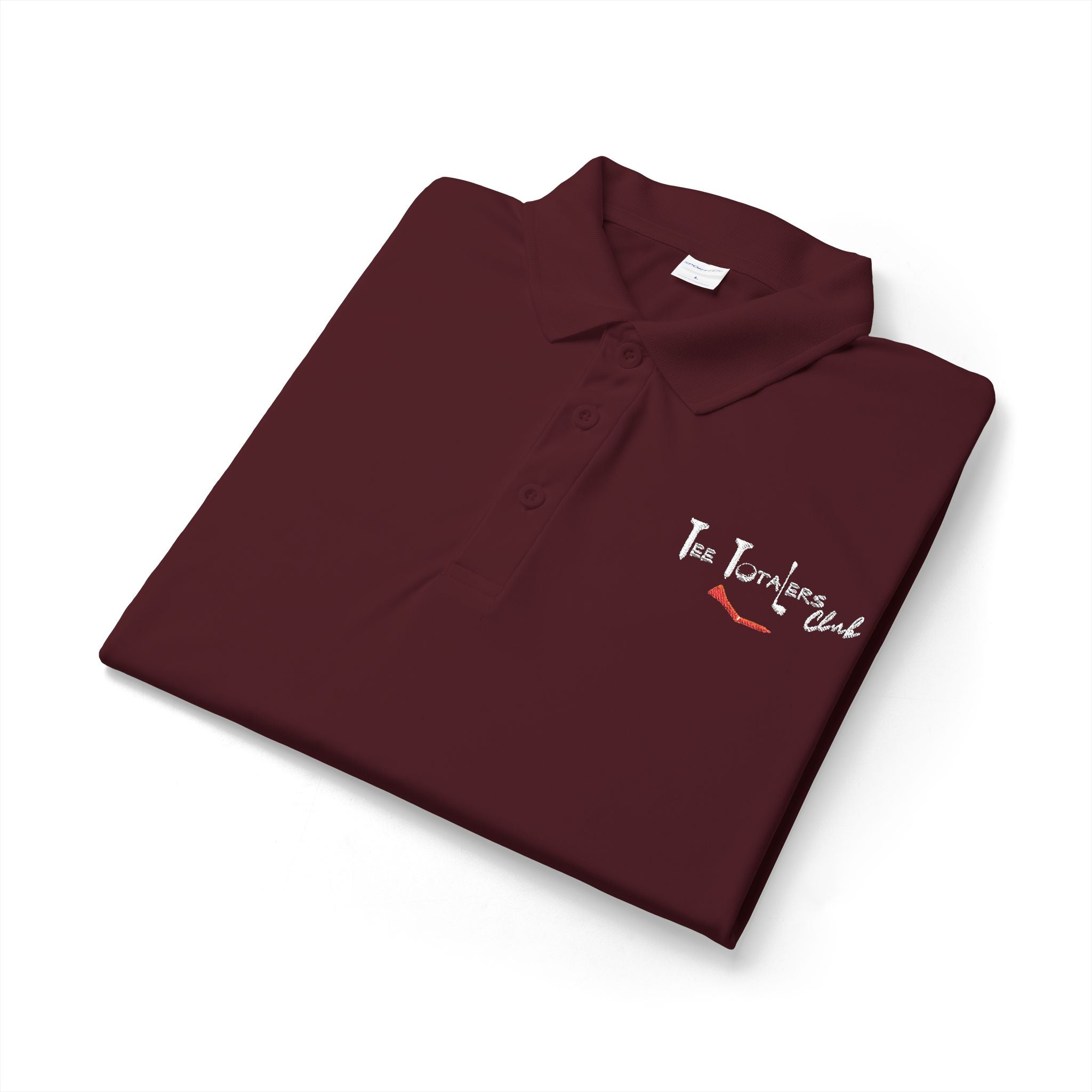 The "Tee Totalers Club" Embroidered Performance Polo