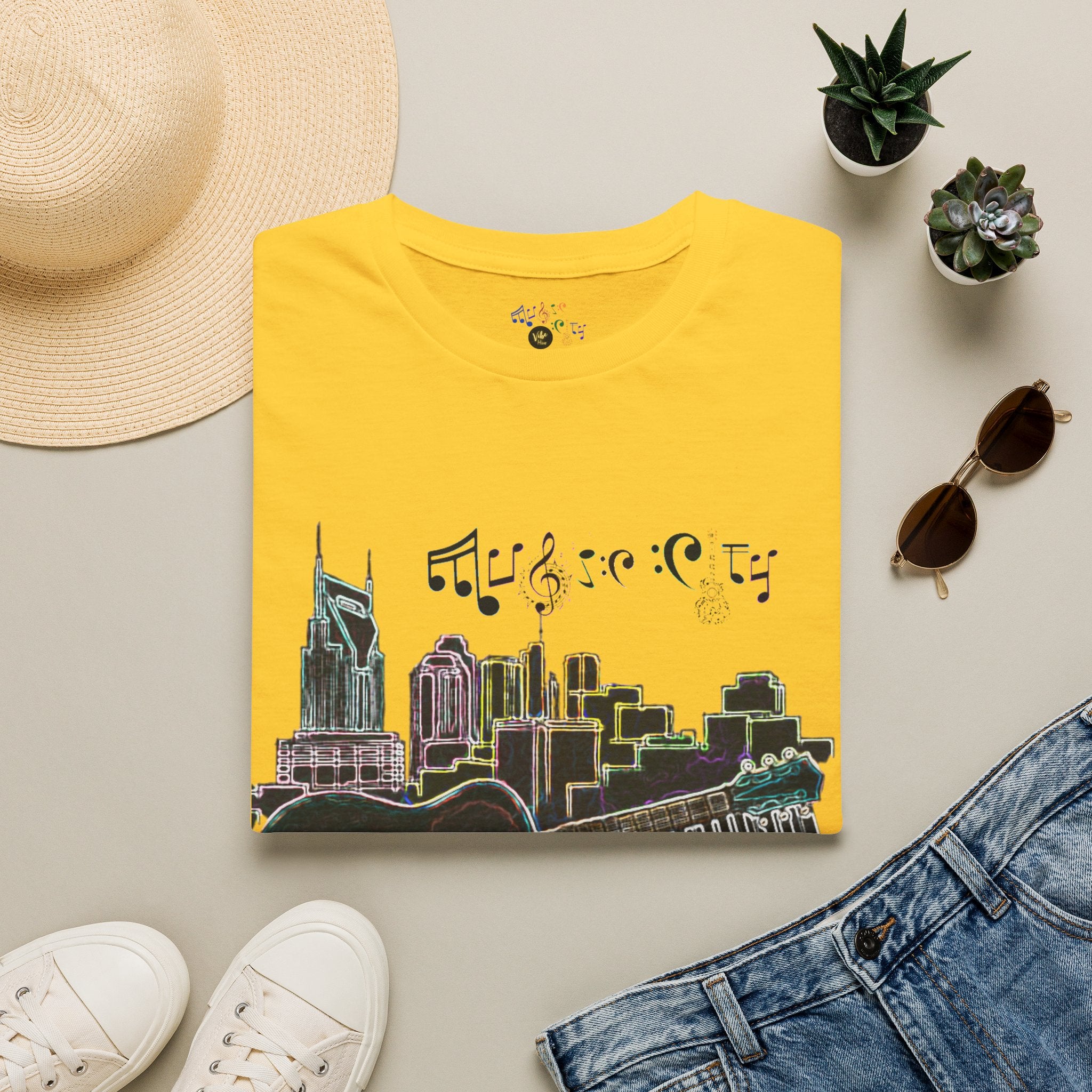 "Music City© Vibe" Unisex Double-Sided Tee