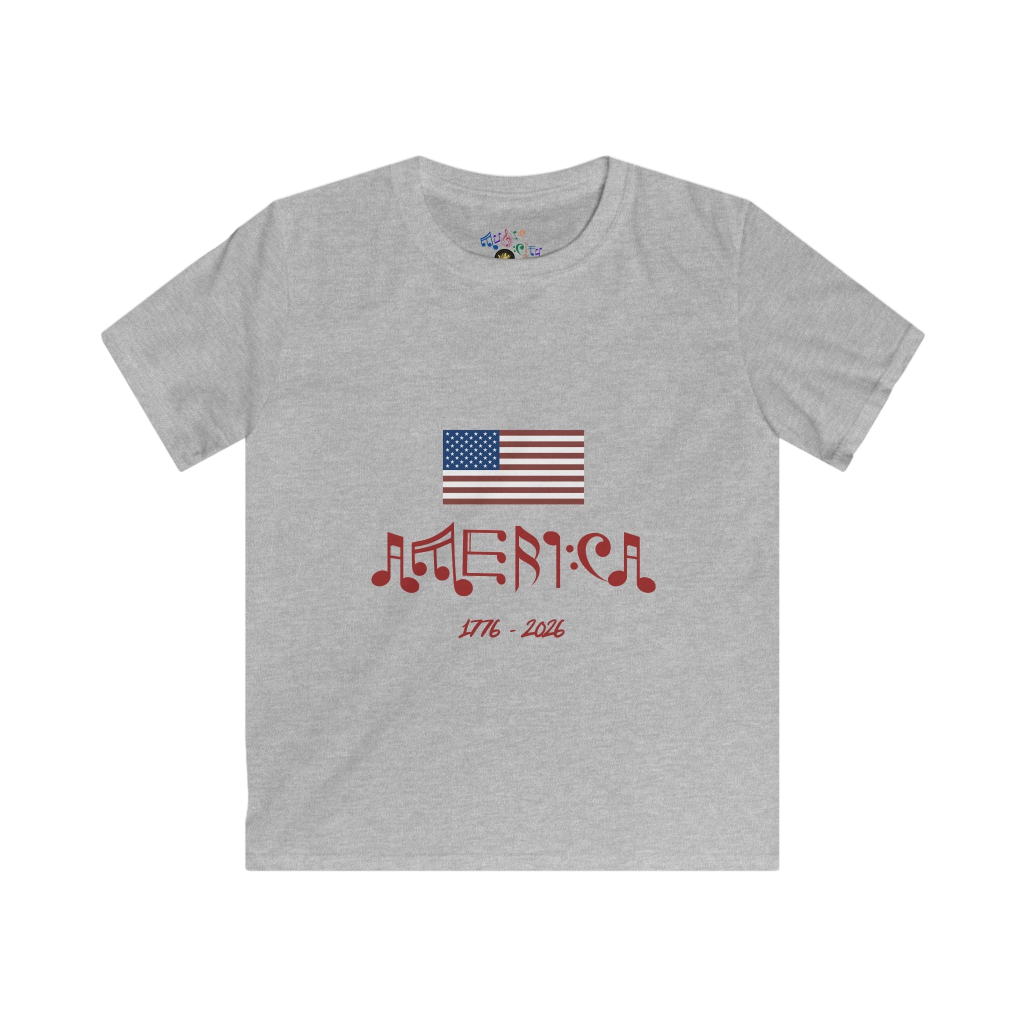 America Flag 1776–2026 Kids' Tee