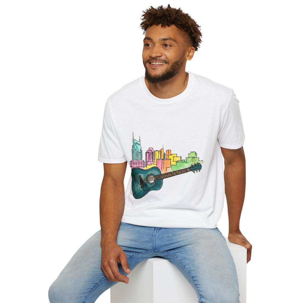 Watercolor MusicCityscape UnisexTee