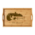 "Music City© " Guitar Skyline Bamboo Serving Tray