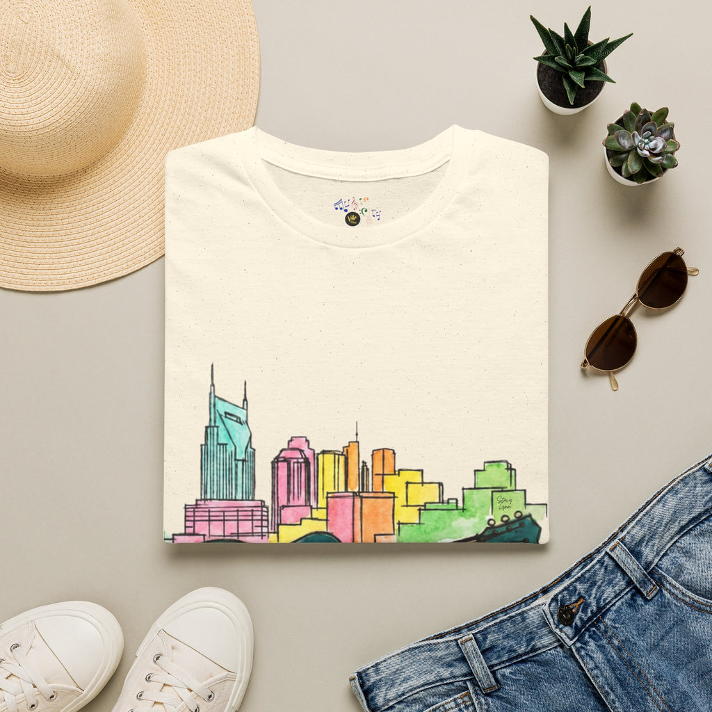 Watercolor MusicCityscape UnisexTee