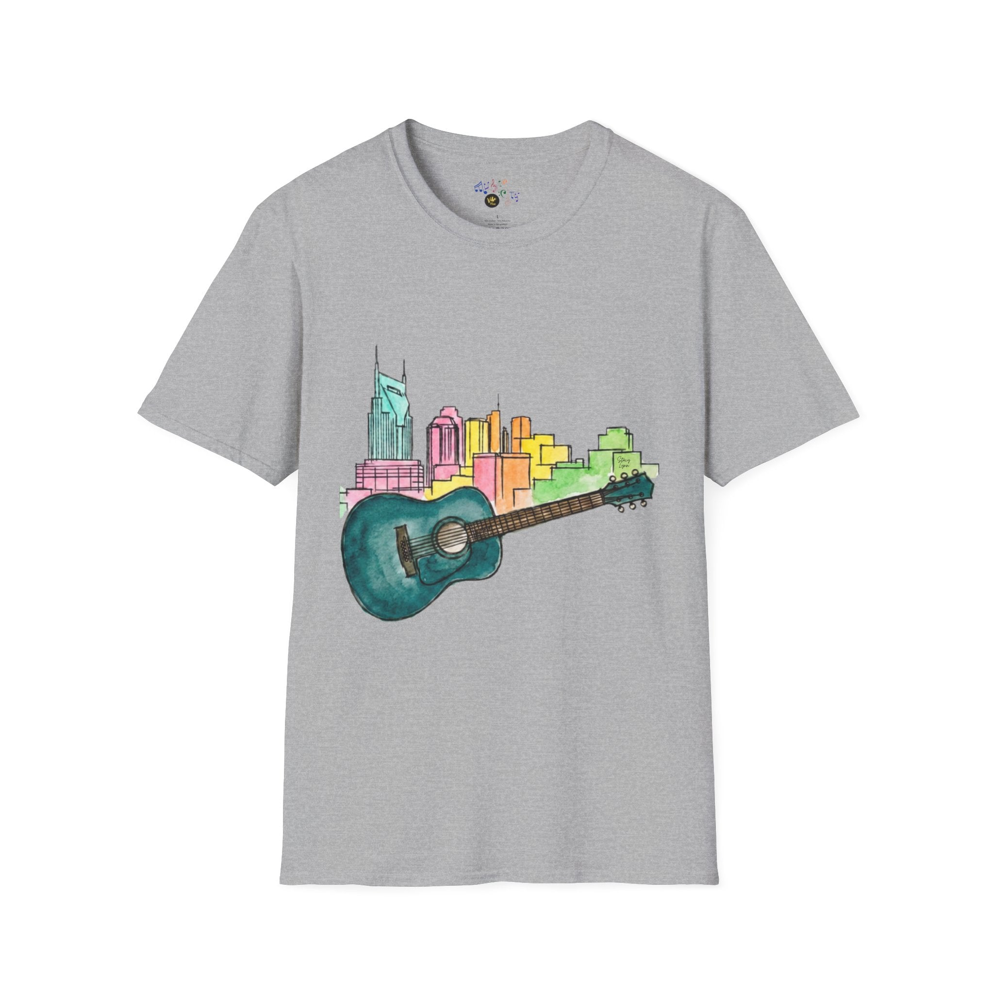 Watercolor MusicCityscape UnisexTee