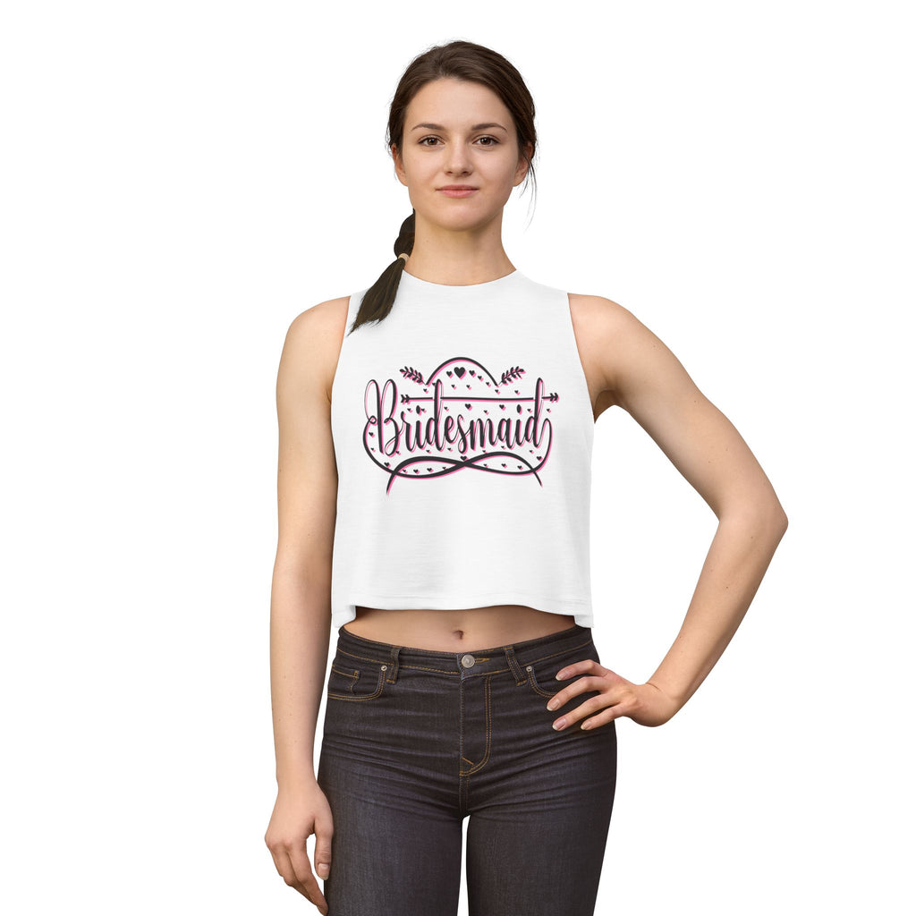 "Bridesmaid" Crop Top — Bachelorette & Bridal Shower Tank