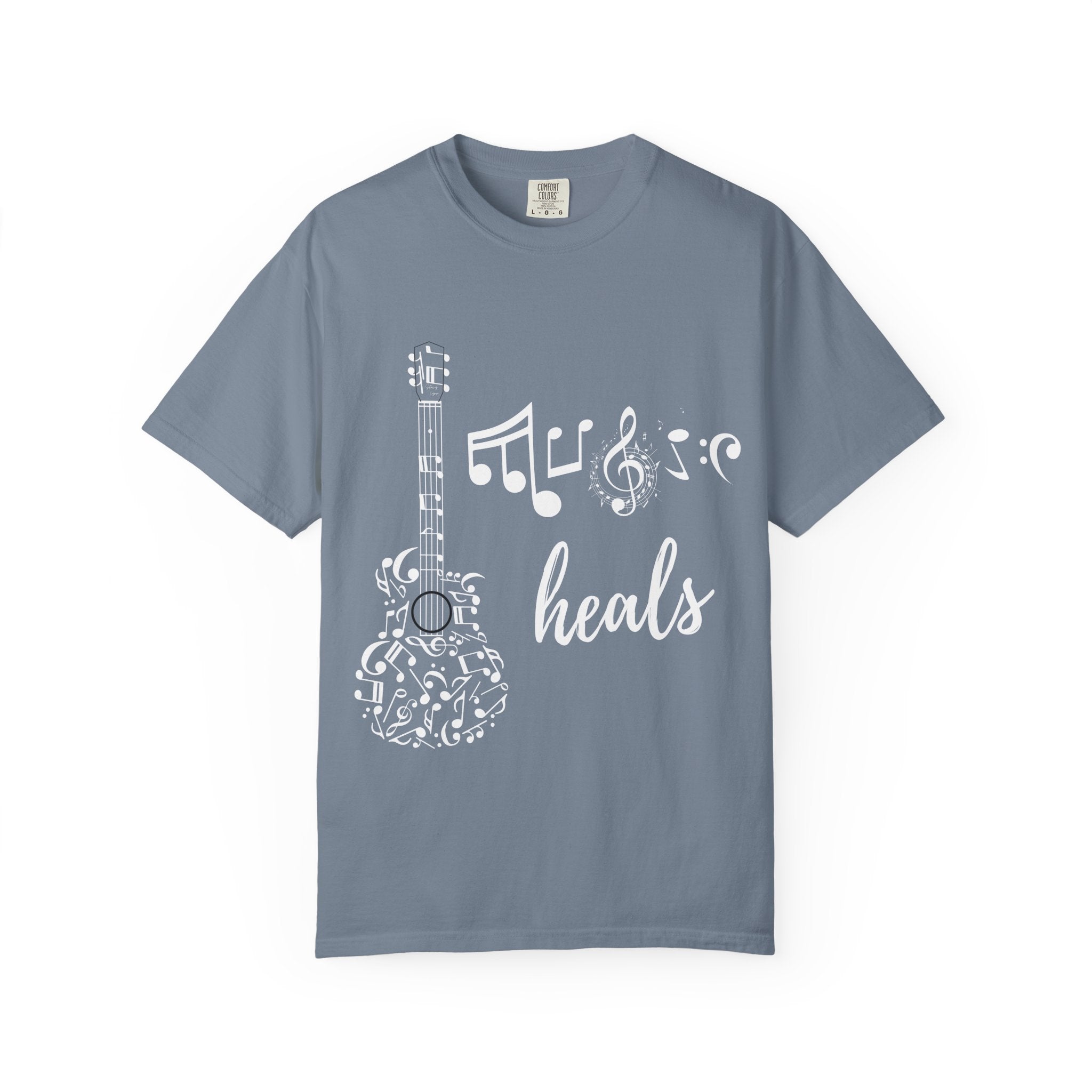 "Music Heals" Graphic Tee - White