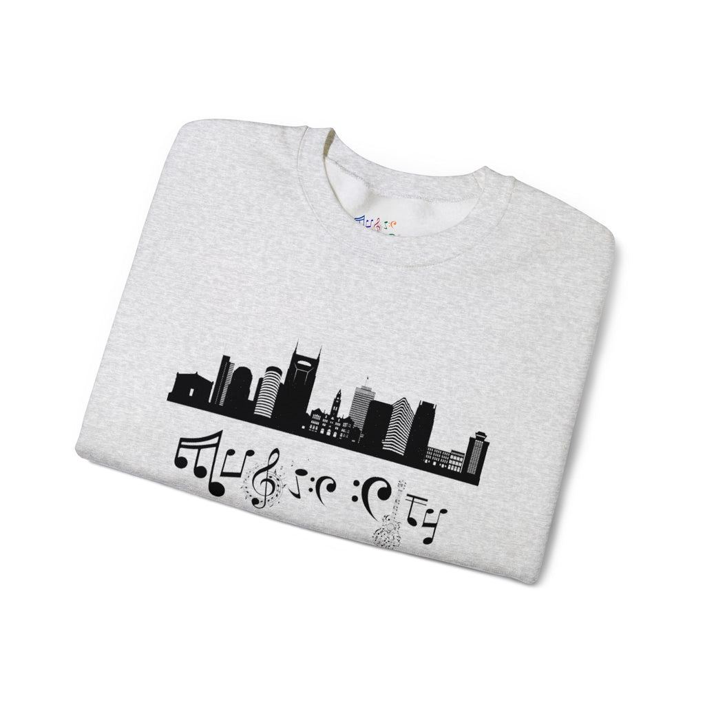 "Music City© Skyline" Embroidered Sweatshirt