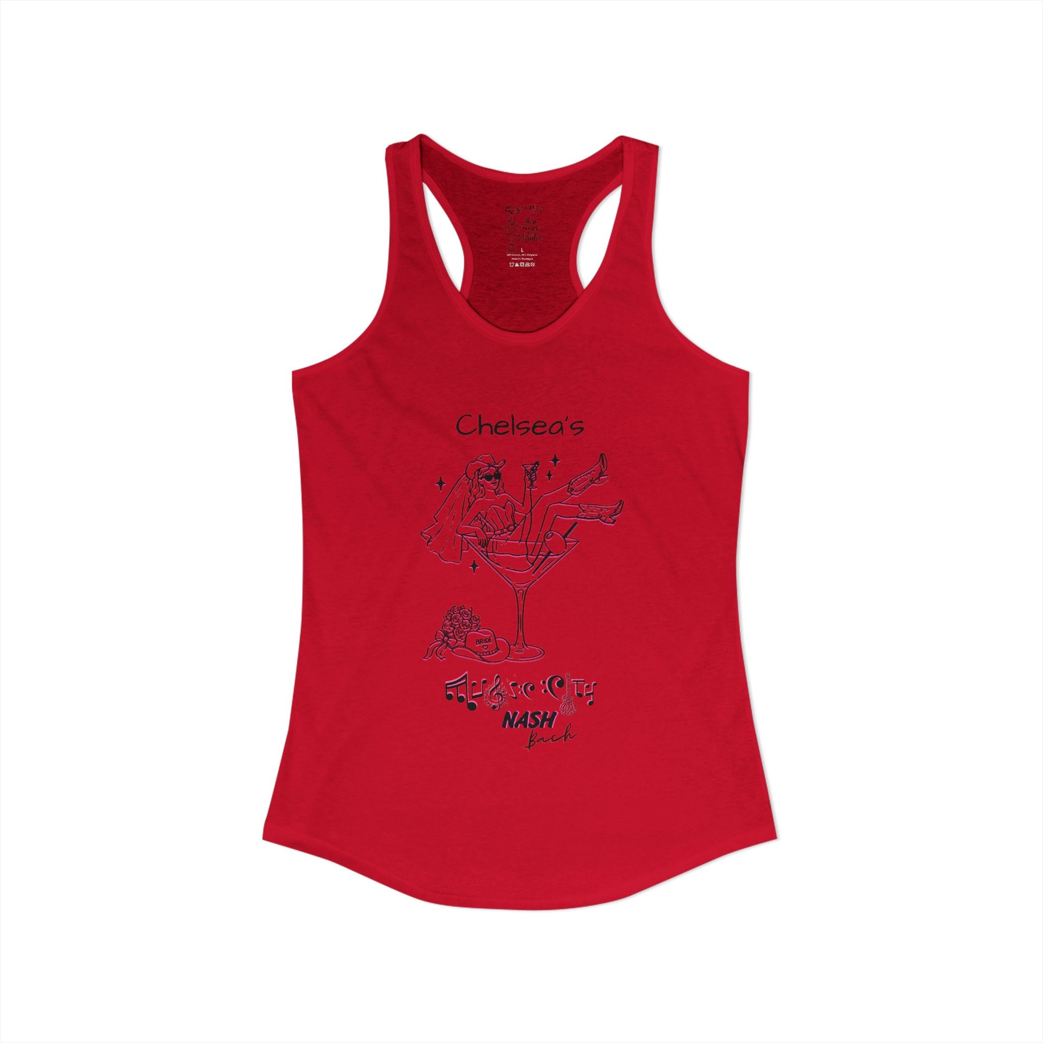 Personalized "Music City Bride Tribe Nash Bach" Racerback Tank - Bachelorette Weekend Wear