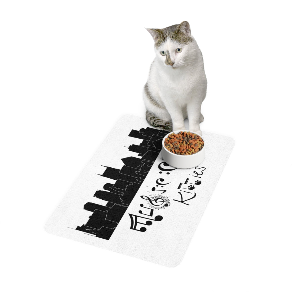 “Music City© Kitties" Non-Slip Pet Food Mat