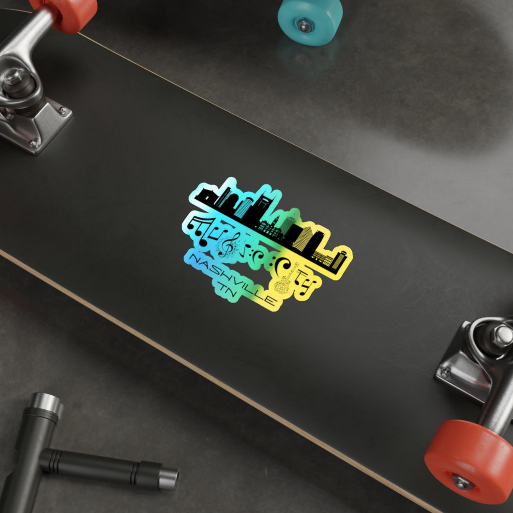 "Music City©" Skyline Holographic Sticker