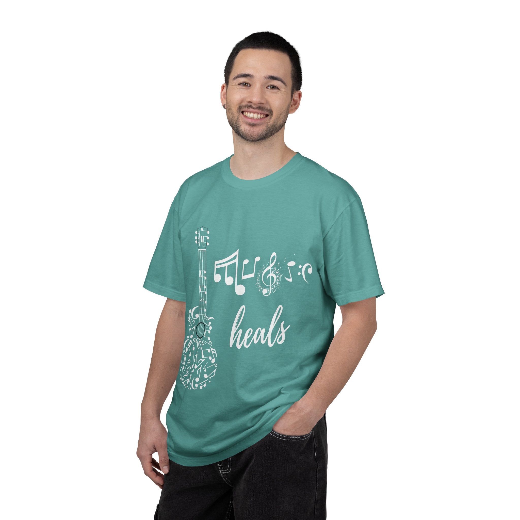 "Music Heals" Graphic Tee - White