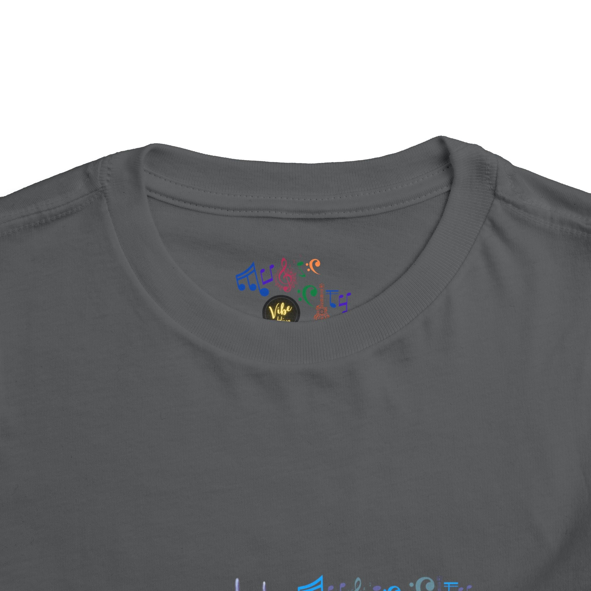 Boy's Toddler Tee with Blue MusicCityscape