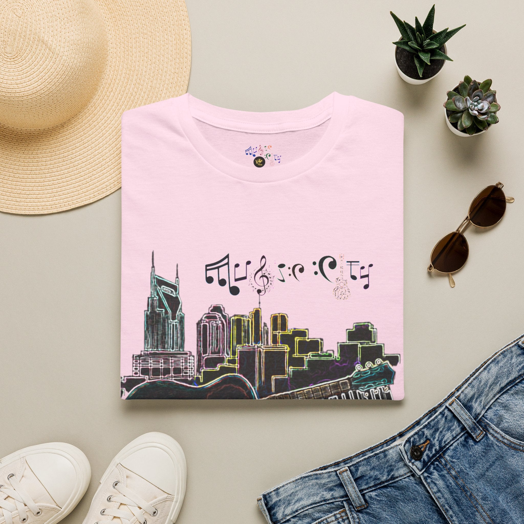 "Music City© Vibe" Unisex Double-Sided Tee