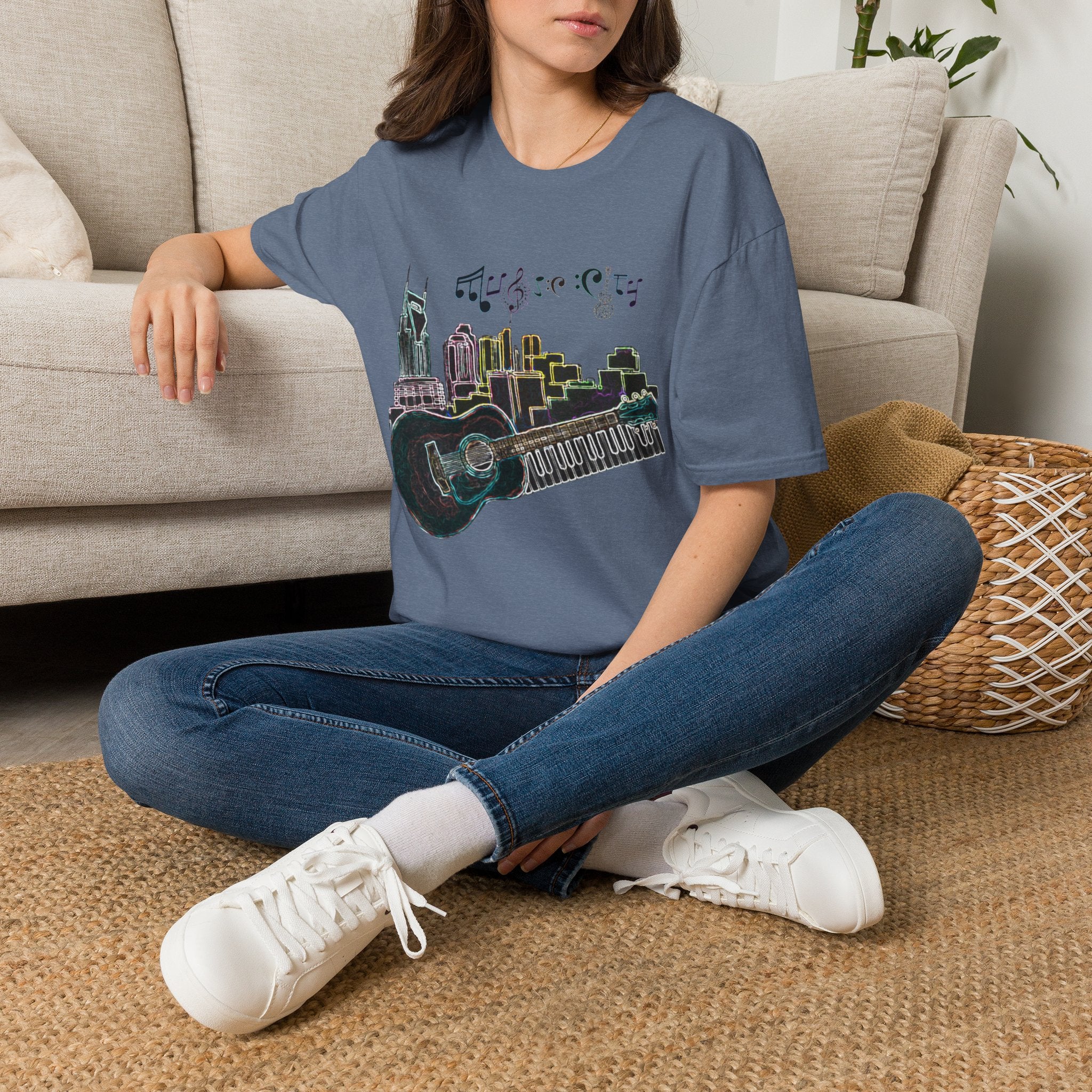 "Music City© Vibe" Unisex Double-Sided Tee