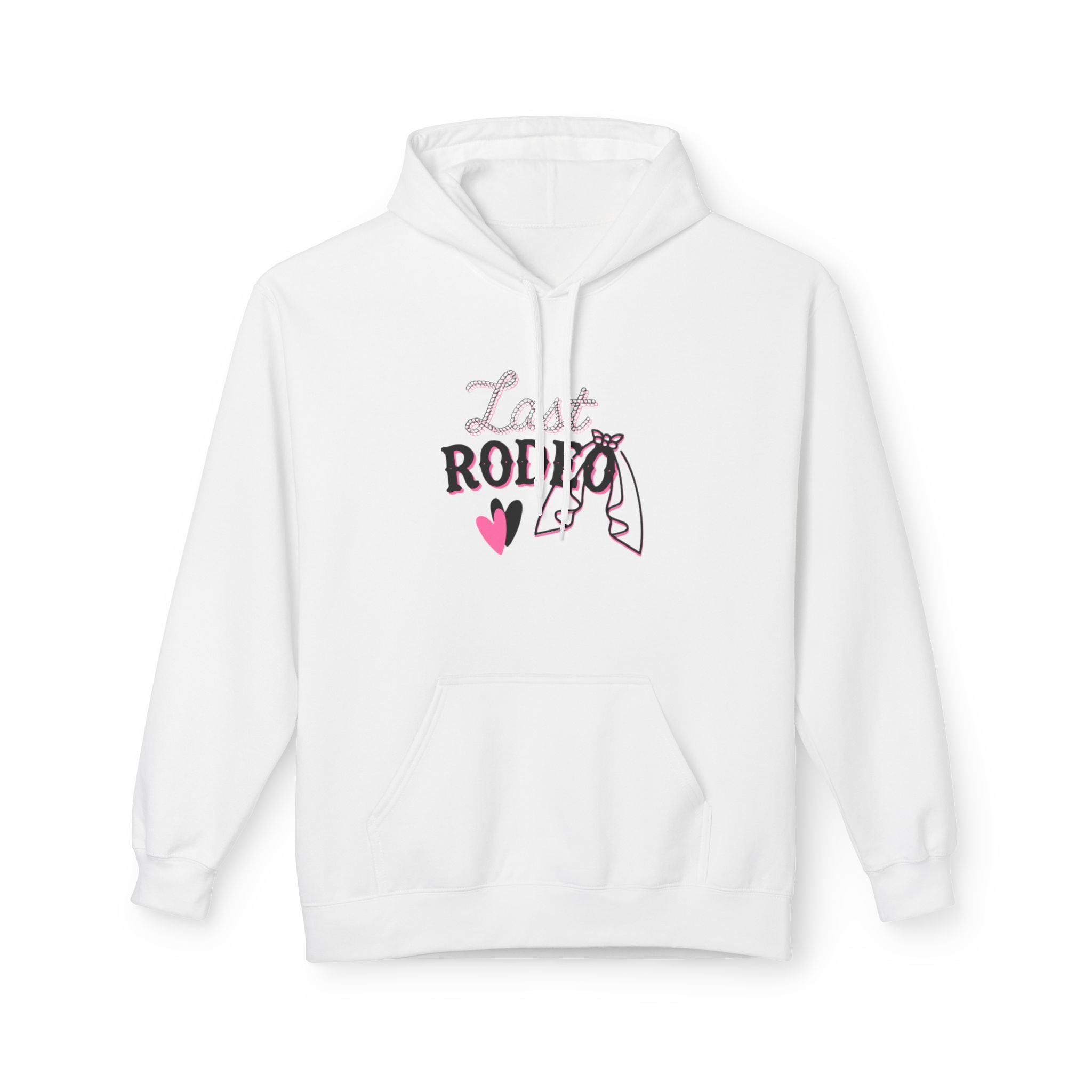 "Last Rodeo" Bride Tribe Hoodie — Bachelorette Party Pullover with Bride Tribe Script