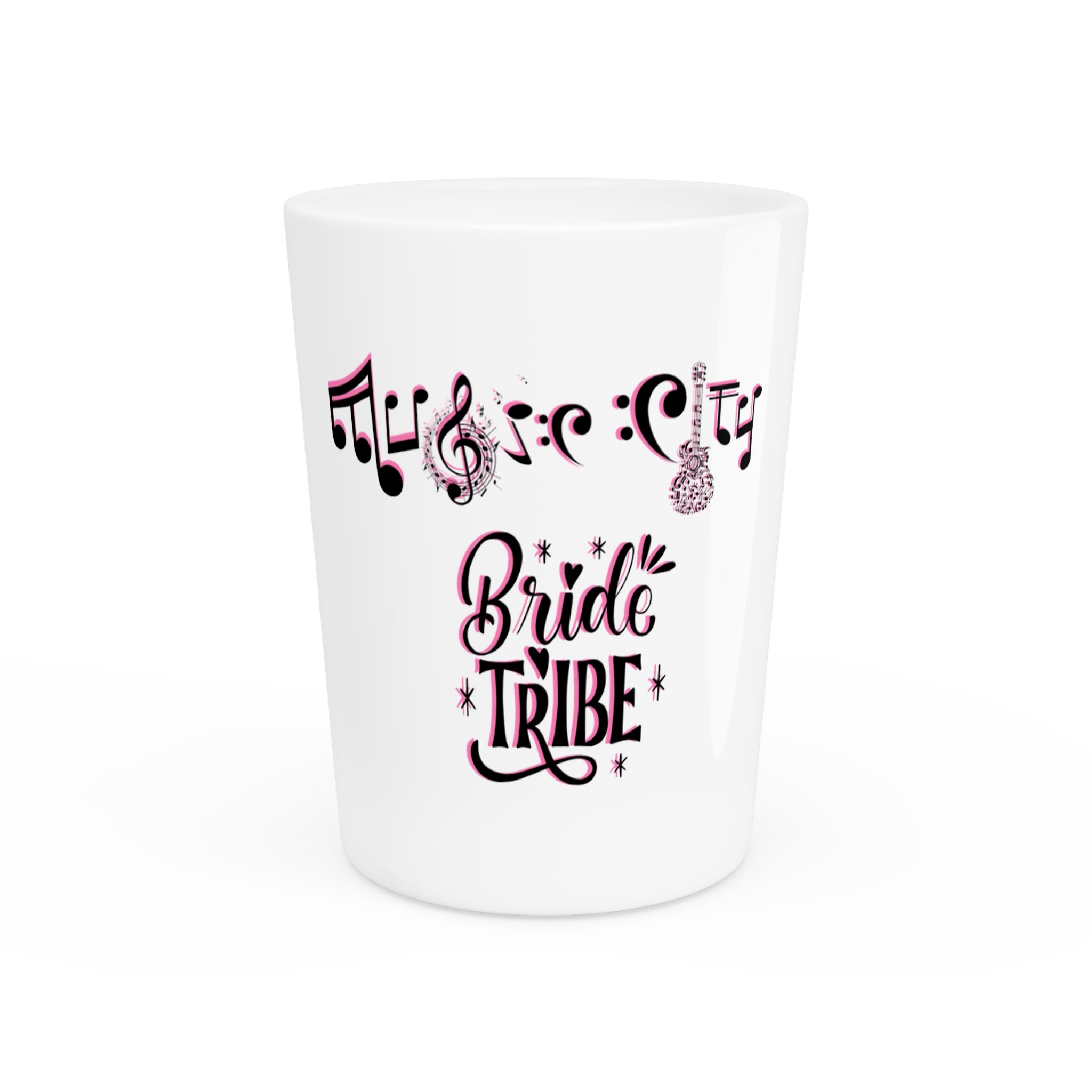 "Music City© Bride Tribe" Ceramic Shot Glass - Bachelorette Party Keepsake