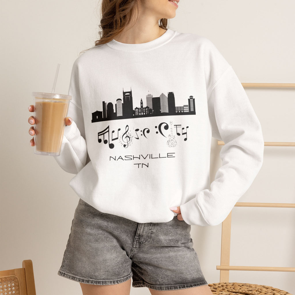 "Music City© Skyline" Embroidered Sweatshirt