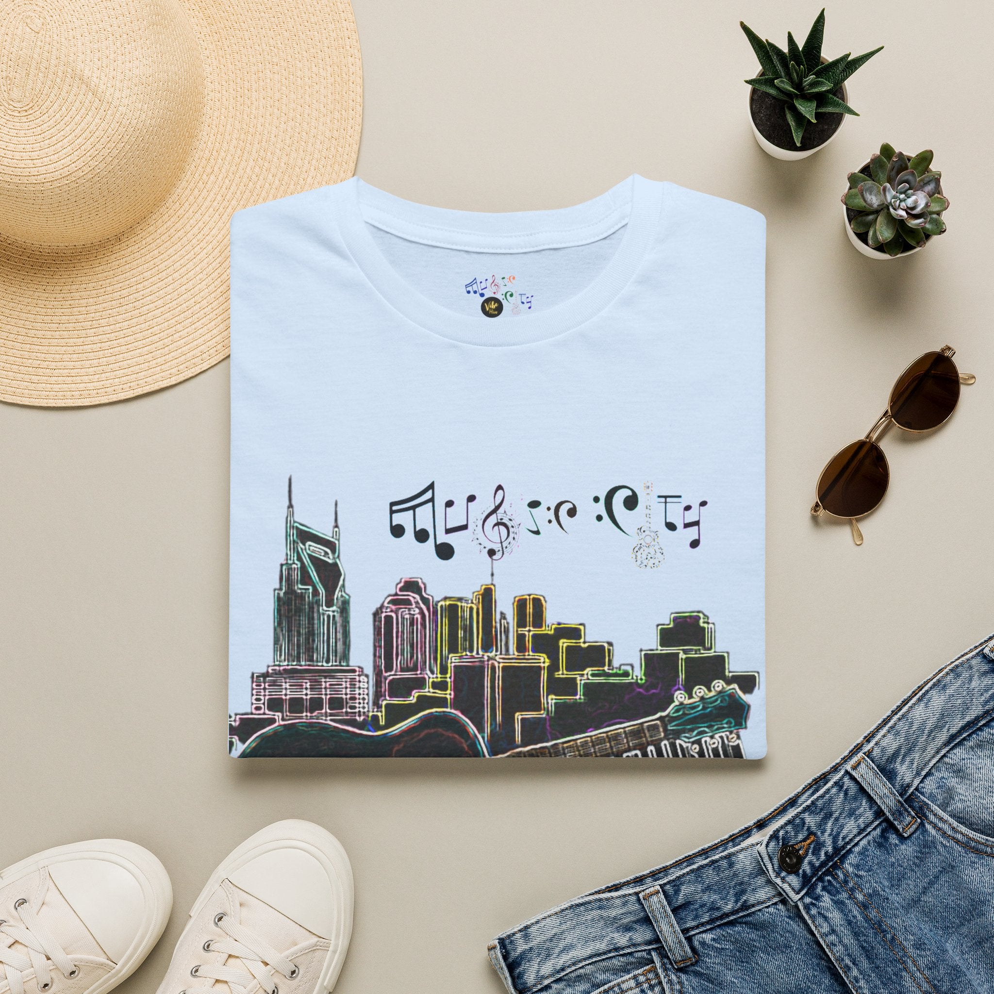 "Music City© Vibe" Unisex Double-Sided Tee