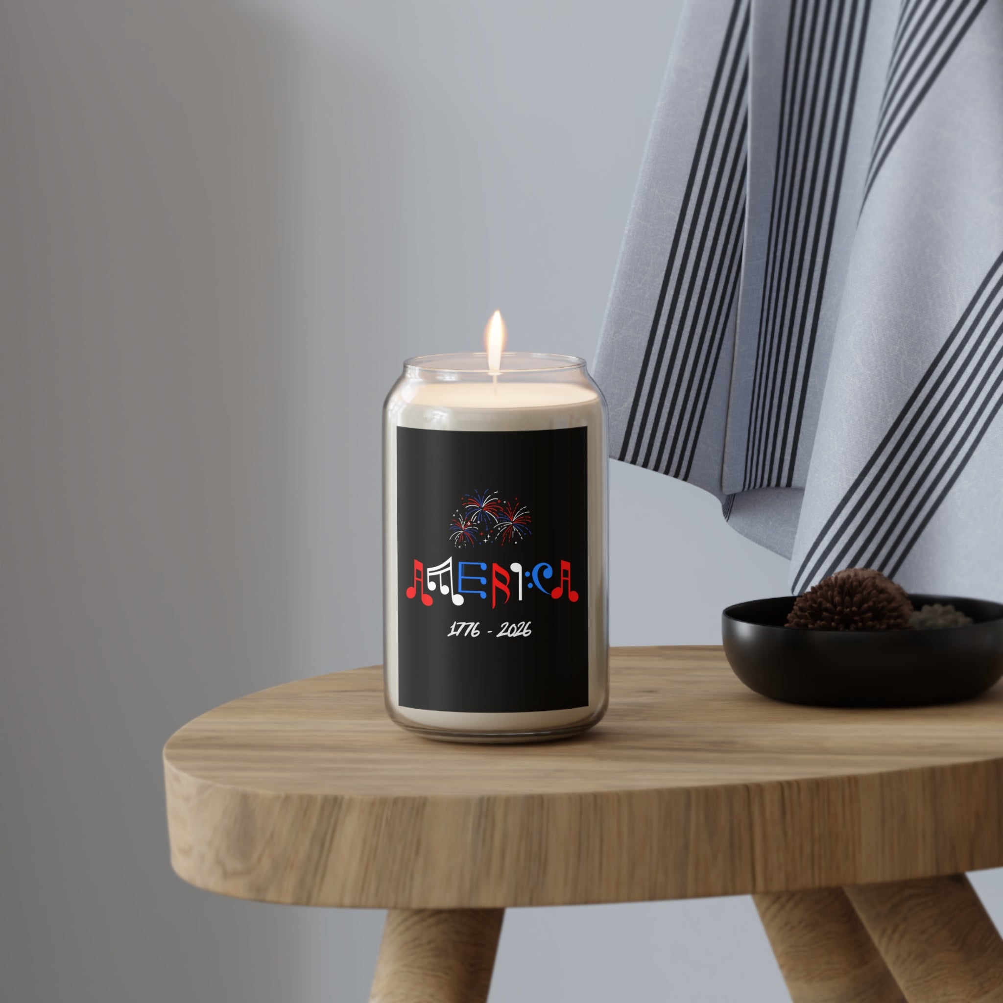 "Fireworks America 1776-2026" Commemorative Scented Candle