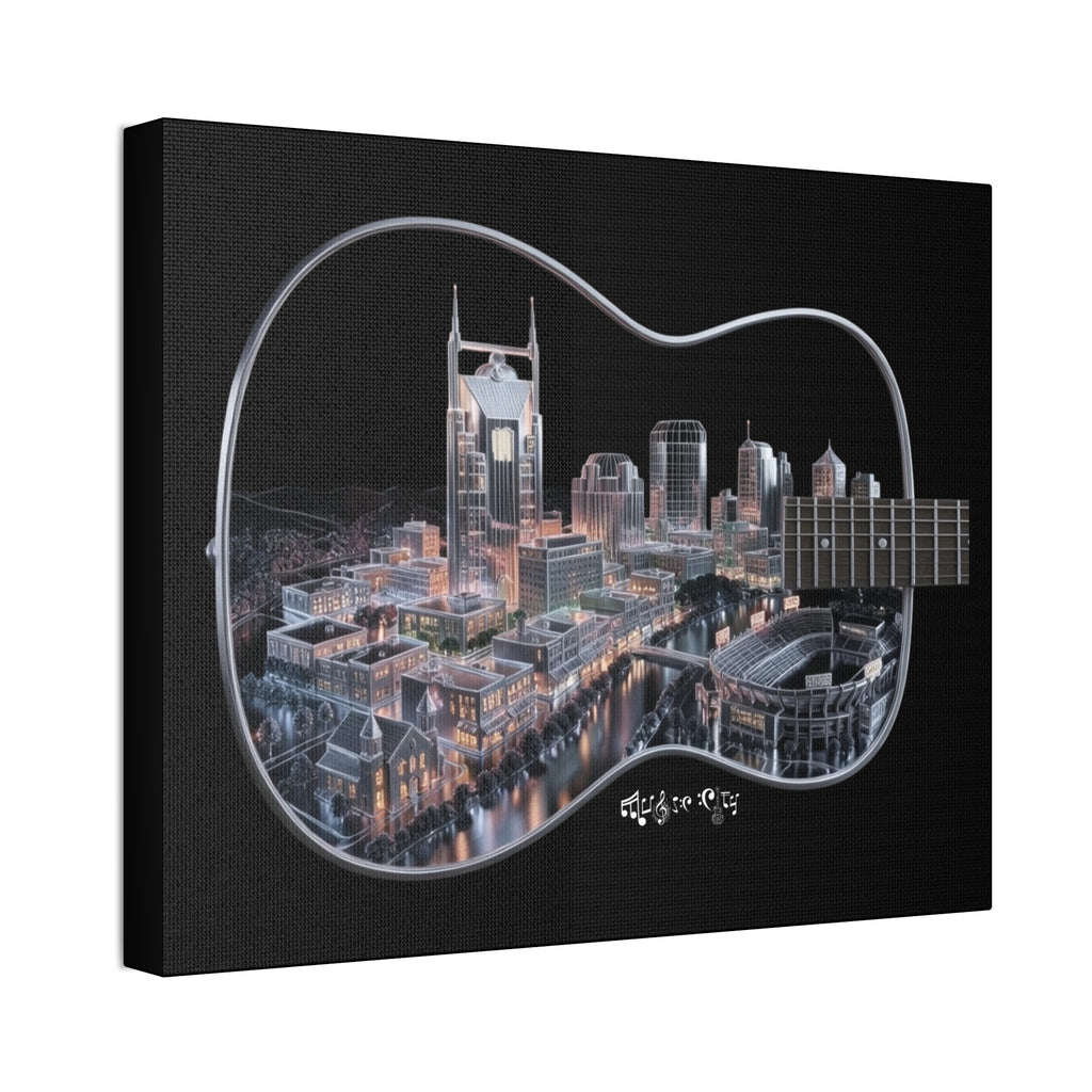 Music Cityscape Acoustic Wall Art
