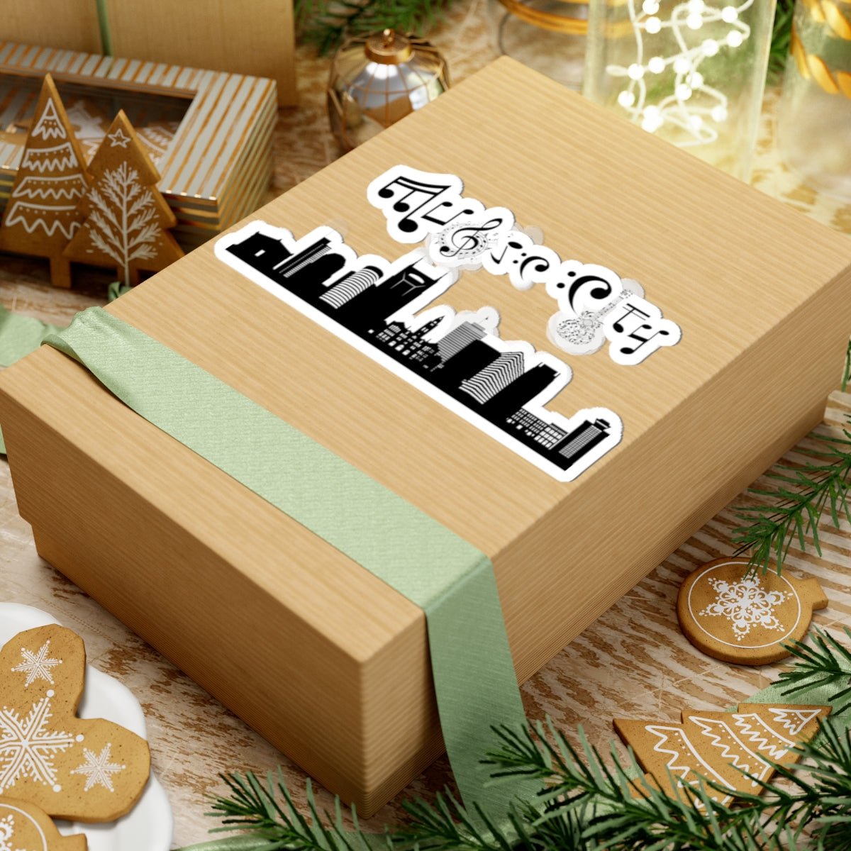"Music City© Skyline” Kiss-Cut Sticker