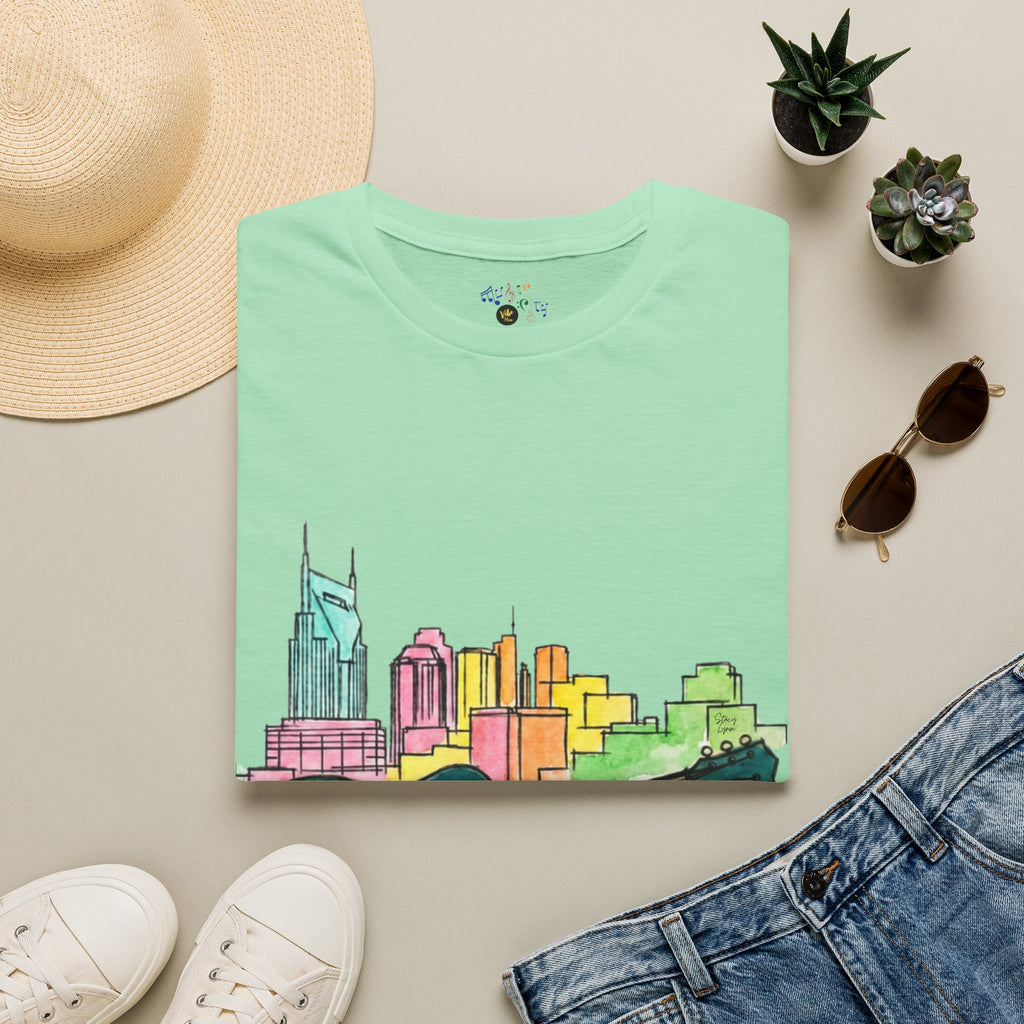 Watercolor MusicCityscape UnisexTee