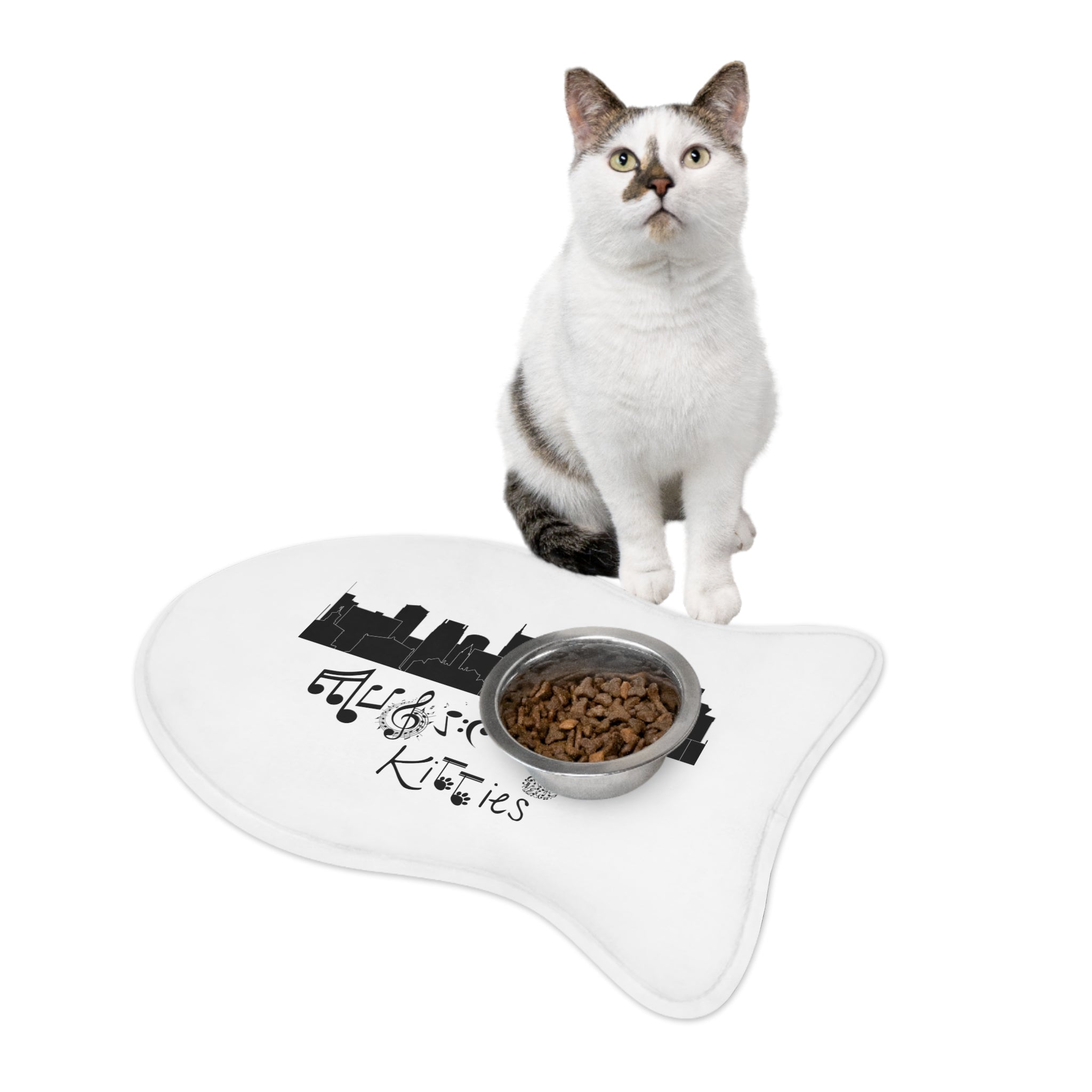 "Music City© Kitties" Fish-Shape Memory Foam Pet Mat