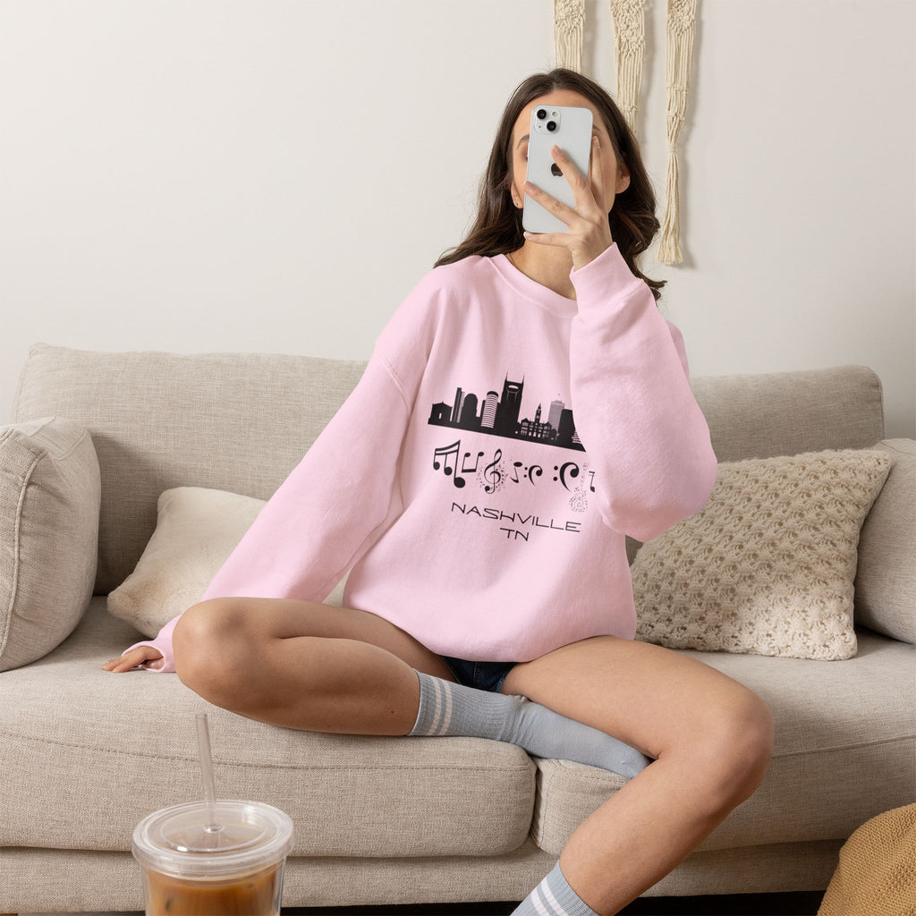 "Music City© Skyline" Embroidered Sweatshirt