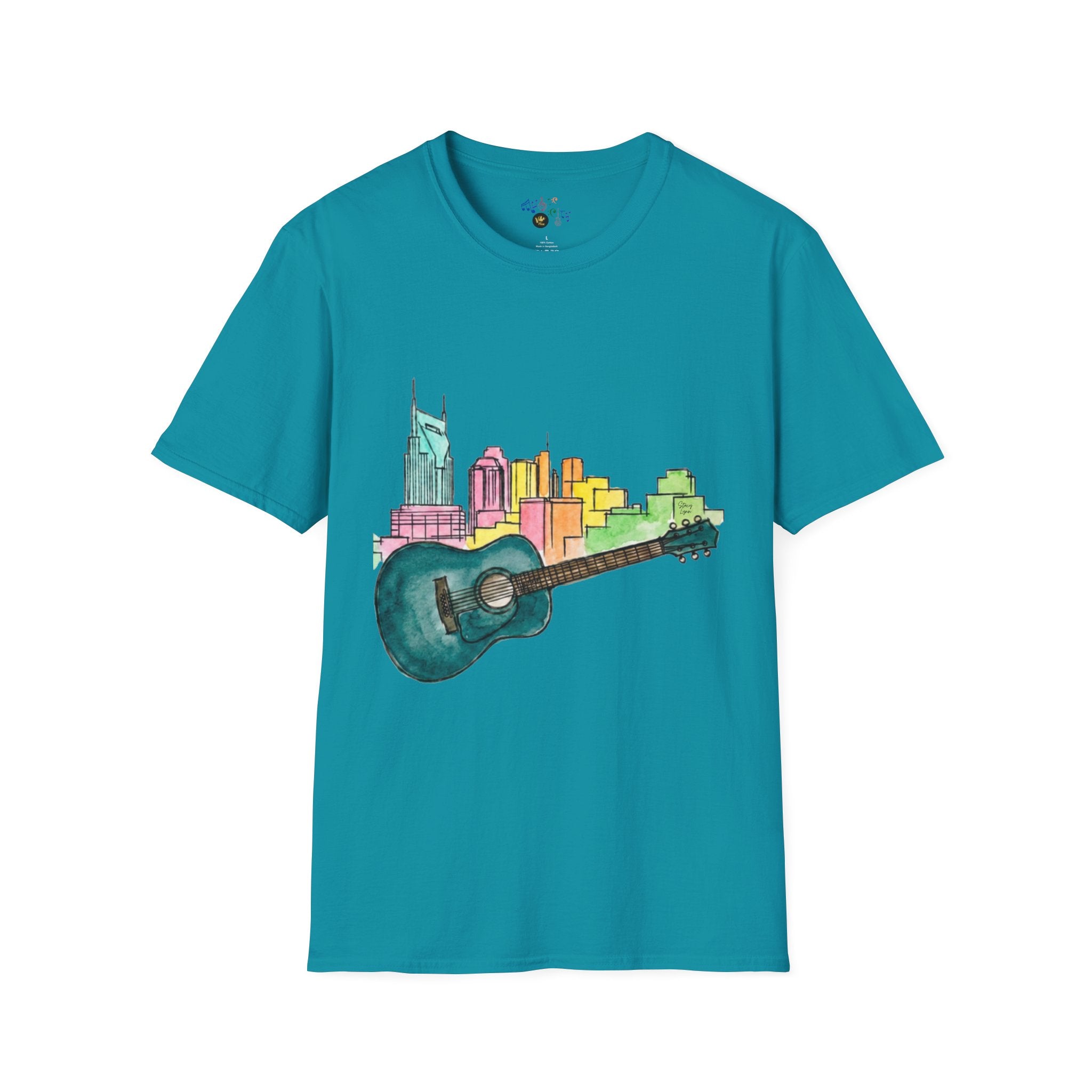 Watercolor MusicCityscape UnisexTee