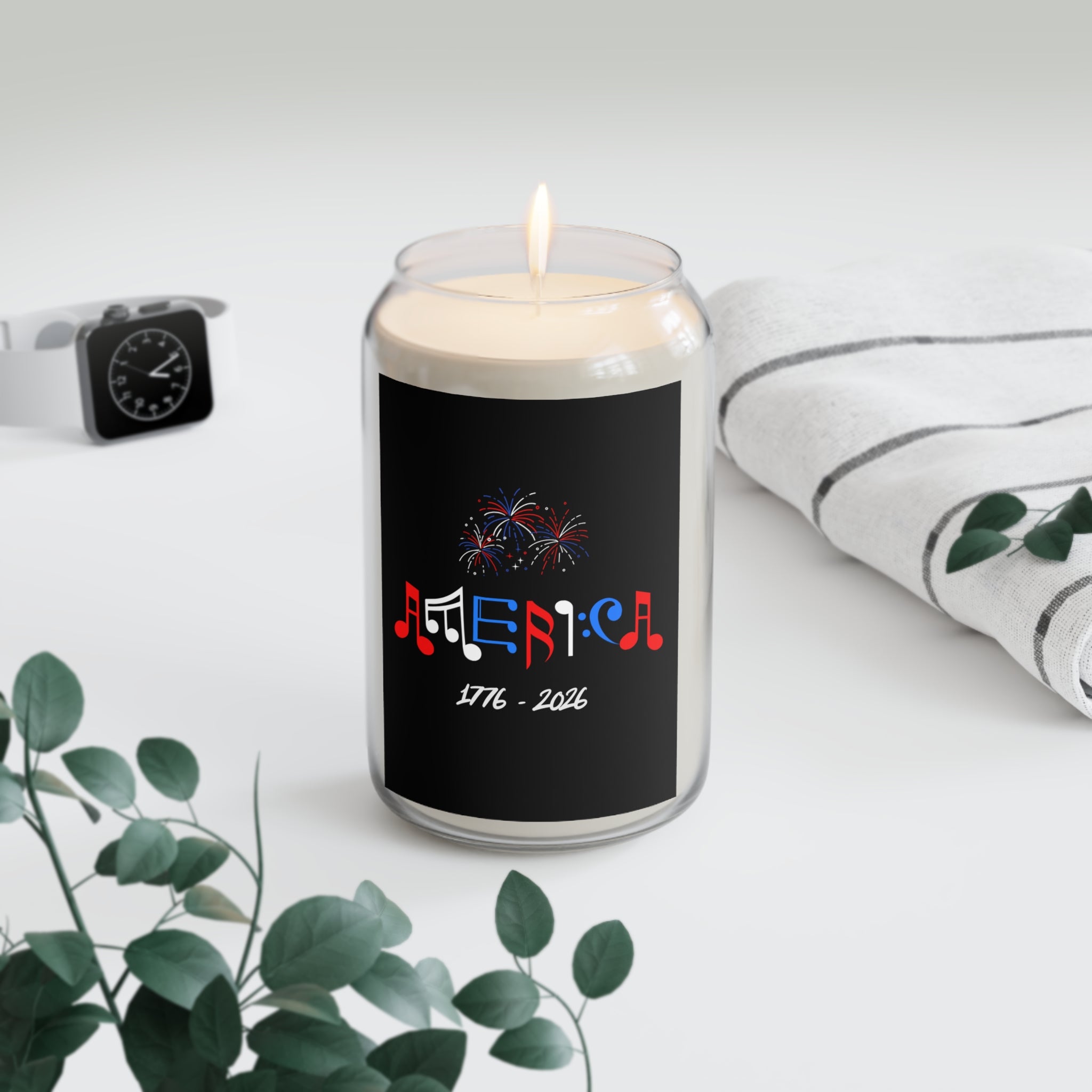 "Fireworks America 1776-2026" Commemorative Scented Candle