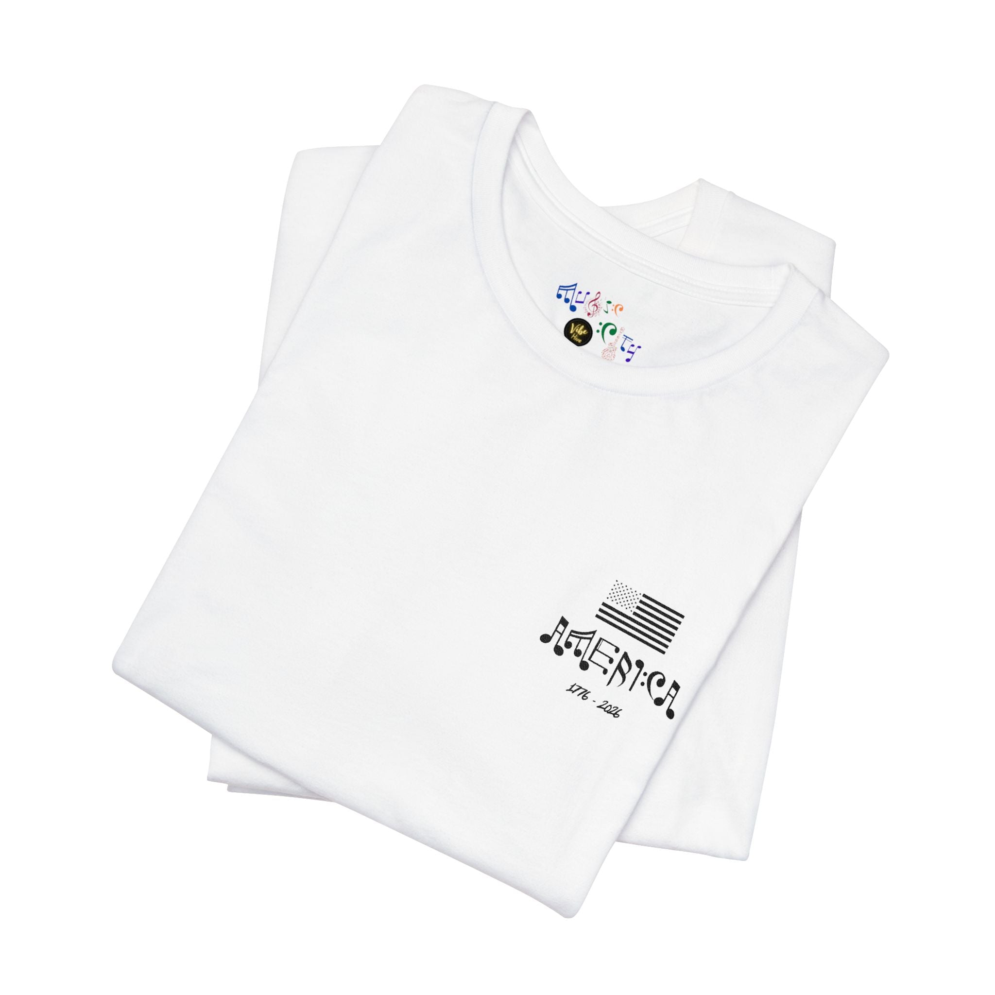   "Stars & Stitch" Embroidered American Flag Tee