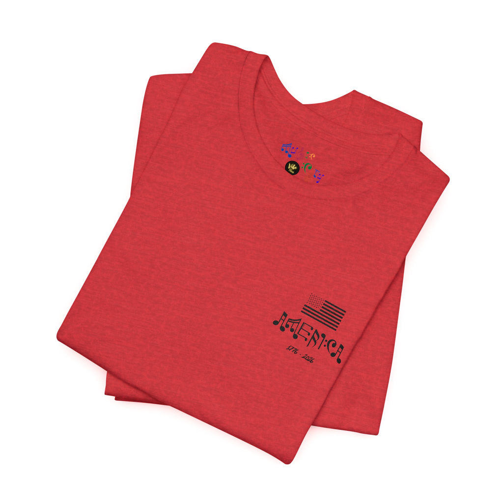   "Stars & Stitch" Embroidered American Flag Tee