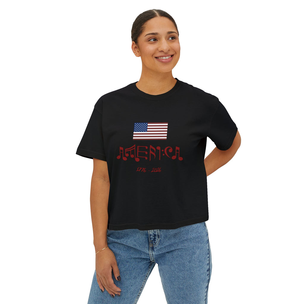 "Classic American Cadence" Boxy Ladies Tee