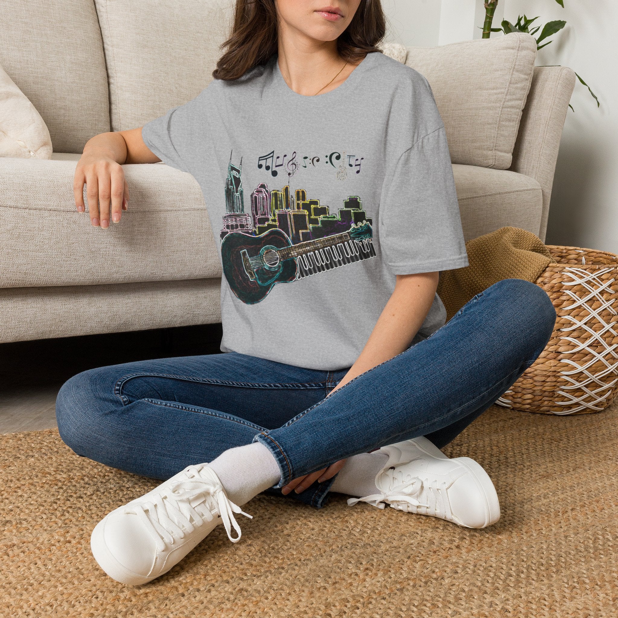 "Music City© Vibe" Unisex Double-Sided Tee