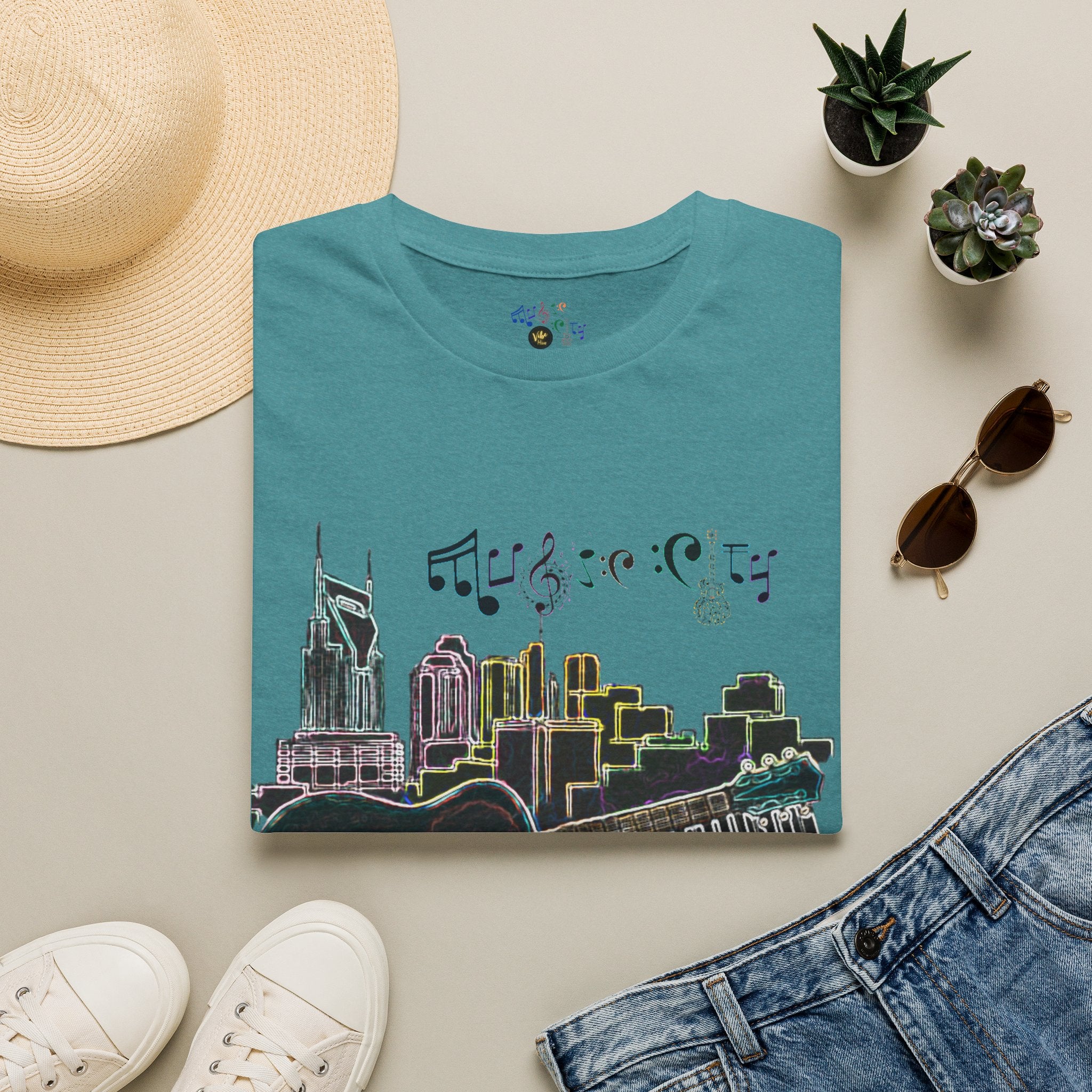 "Music City© Vibe" Unisex Double-Sided Tee