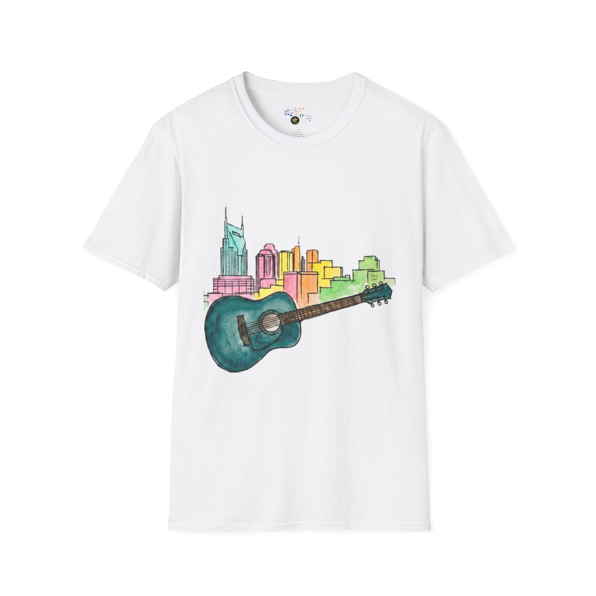 Watercolor MusicCityscape UnisexTee