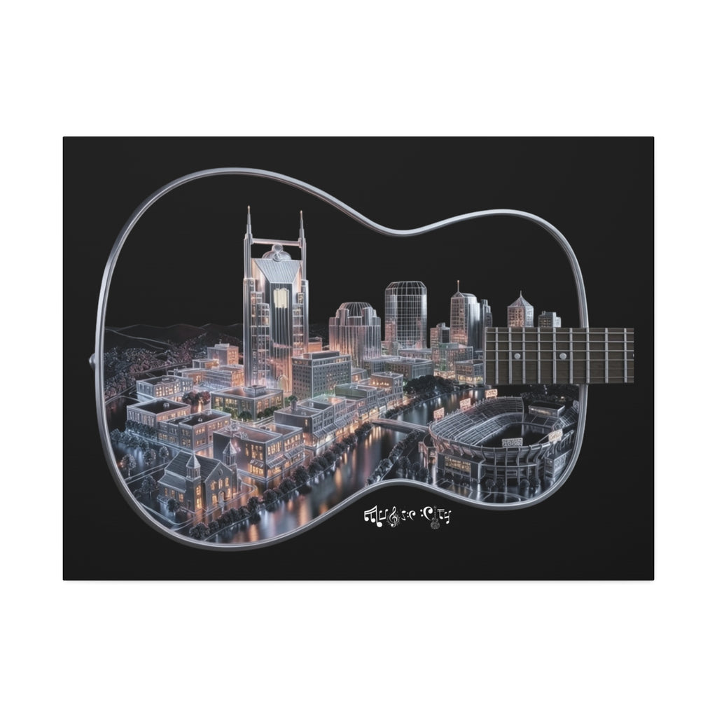 Music Cityscape Acoustic Wall Art