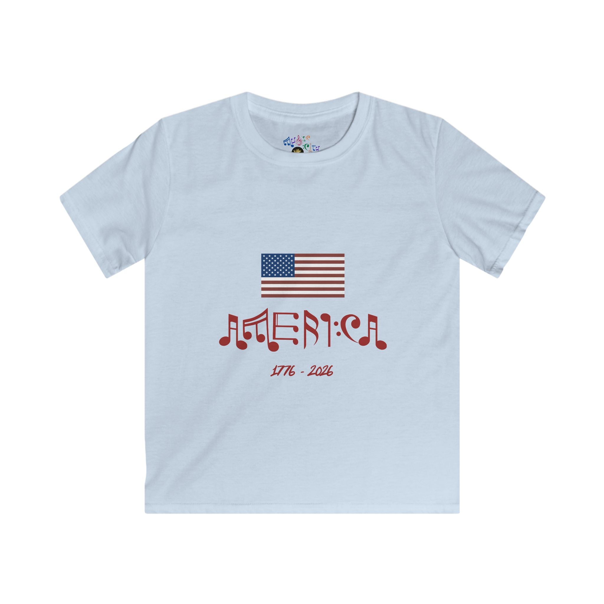 America Flag 1776–2026 Kids' Tee