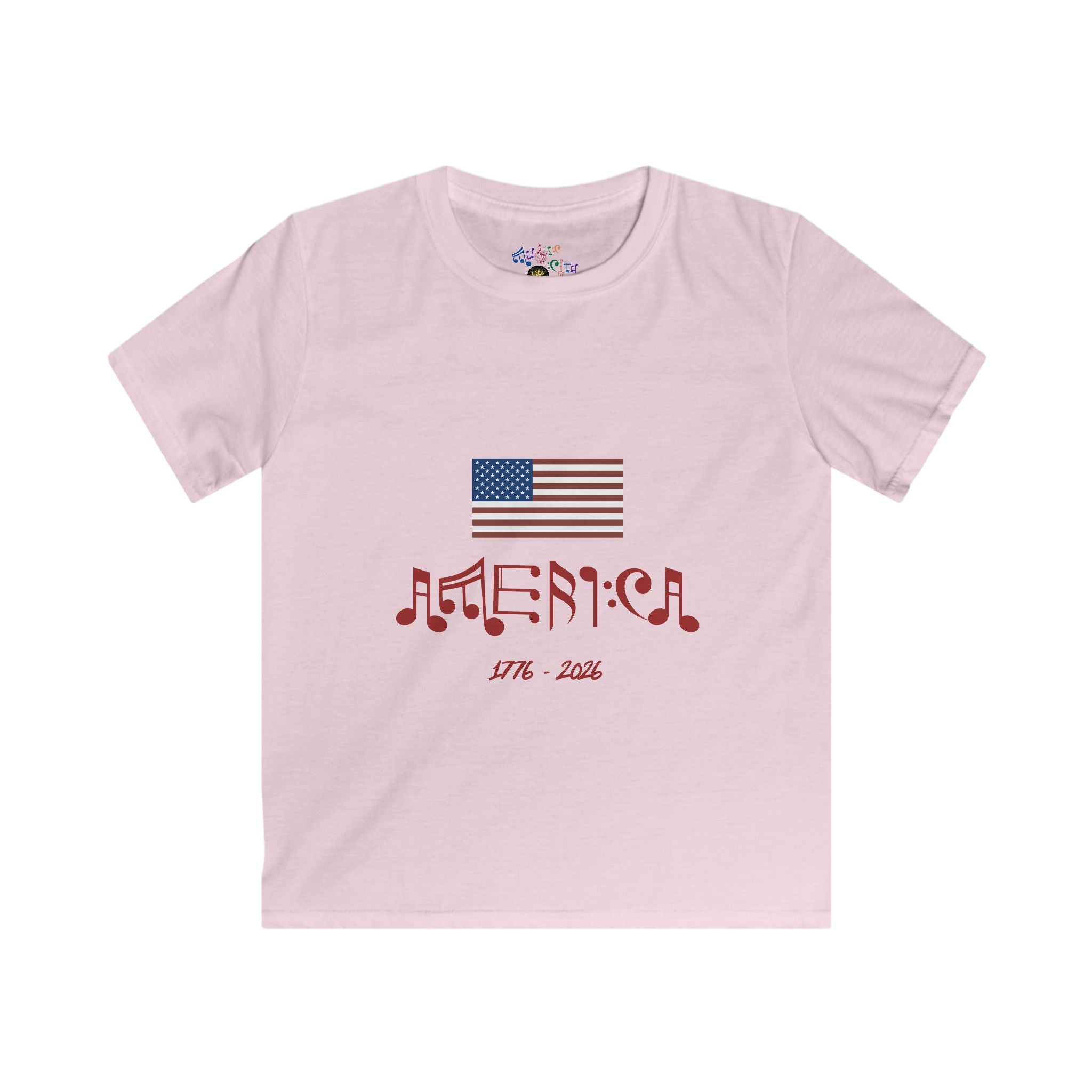 America Flag 1776–2026 Kids' Tee